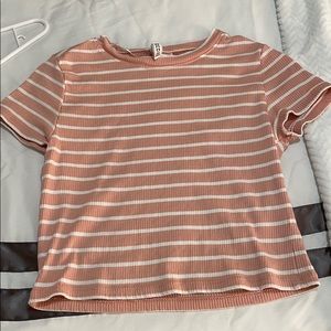 Pink and white stripped shirt
